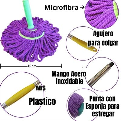 💡TRAPERO GIRATORIO AUTO-ESCURRIDOR💡