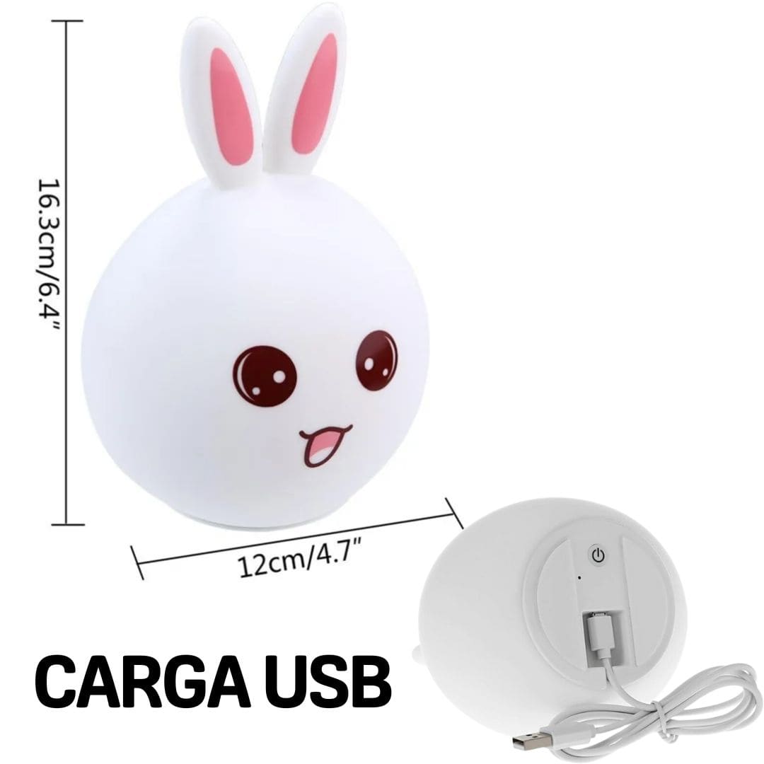 💡LAMPARA CONEJITO BURBUJA QUE NO SE ROMPE 🐰