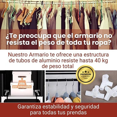 Armario De 3 Cuerpos Portatil