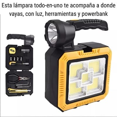 Lampara Solar con Kit de Herramientas