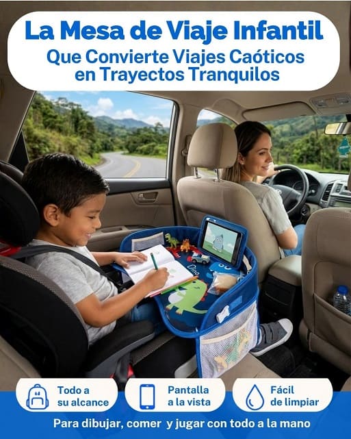 MESA DE VIAJE PARA NIÑOS ¡Haz que cada viaje sea más divertido para tu pequeño!