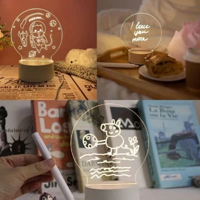 TABLERO DE NOTAS LED 3D