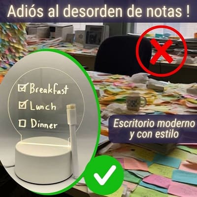 TABLERO DE NOTAS LED 3D