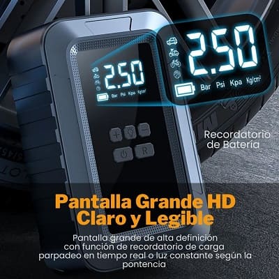 Compresor de Aire Inflador Portatil