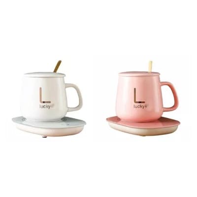 Set Mug de Lujo con Calentador