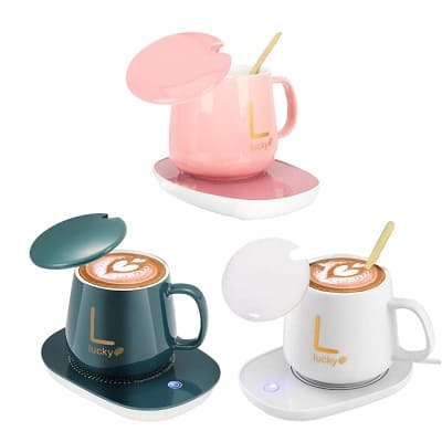 Set Mug de Lujo con Calentador