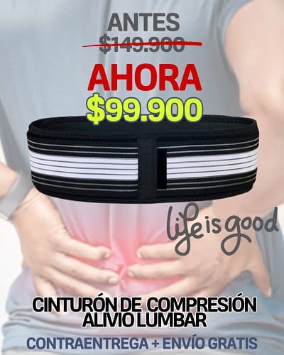 CINTURON ALIVIO LUMBAR Y CIATICA