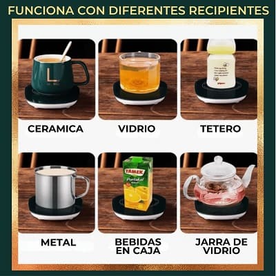 Set Mug de Lujo con Calentador