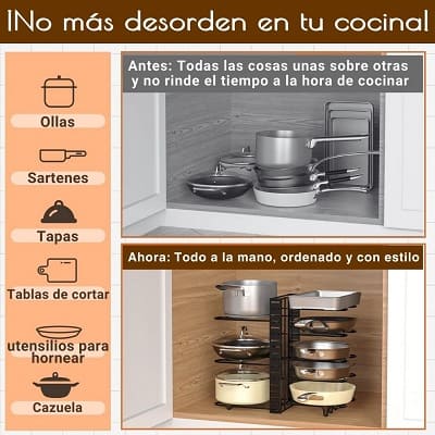 Organizador Ollas y Sartenes