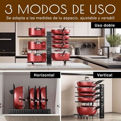 Organizador Ollas y Sartenes