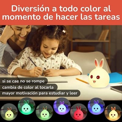 💡LAMPARA CONEJITO BURBUJA QUE NO SE ROMPE 🐰