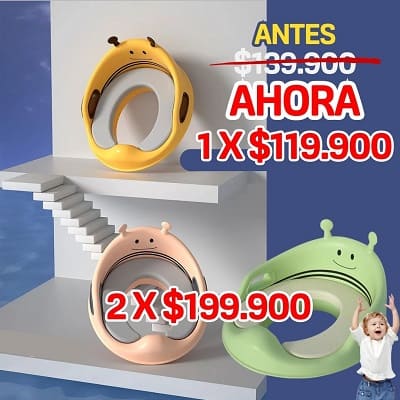 ASIENTO DE ENTRENAMIENTO EN INODORO PARA NIÑOS