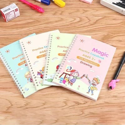 KIT 4 CUADERNOS MAGICOS