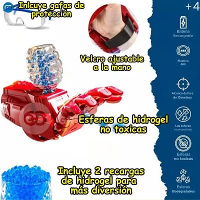 Guante Hidrogel Iron Man