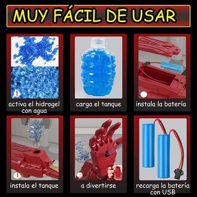 Guante Hidrogel Iron Man
