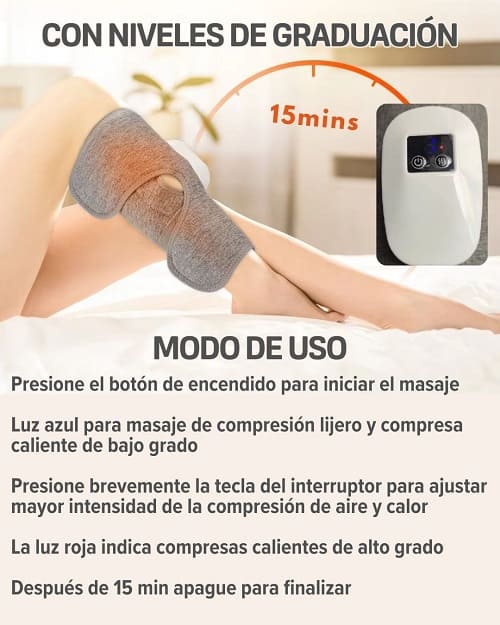 Masajeador de compresion para piernas y brazos
