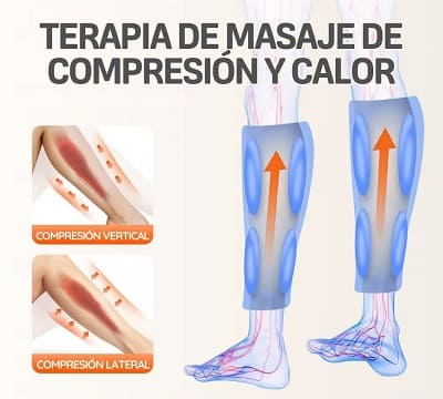 Masajeador de compresion para piernas y brazos