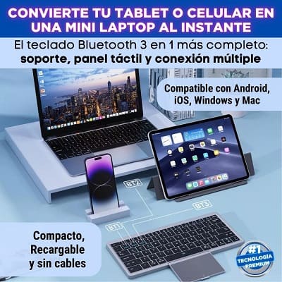 Teclado Bluetooth Multiconexion