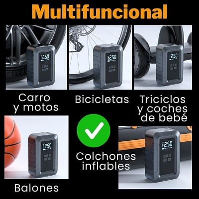 Compresor de Aire Inflador Portatil
