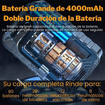 Compresor de Aire Inflador Portatil