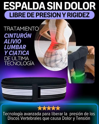CINTURON ALIVIO LUMBAR Y CIATICA
