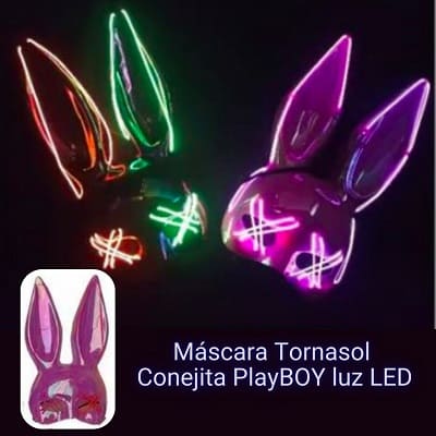 Mascaras Led para Halloween Purga Payasos Kiss Me Conejita