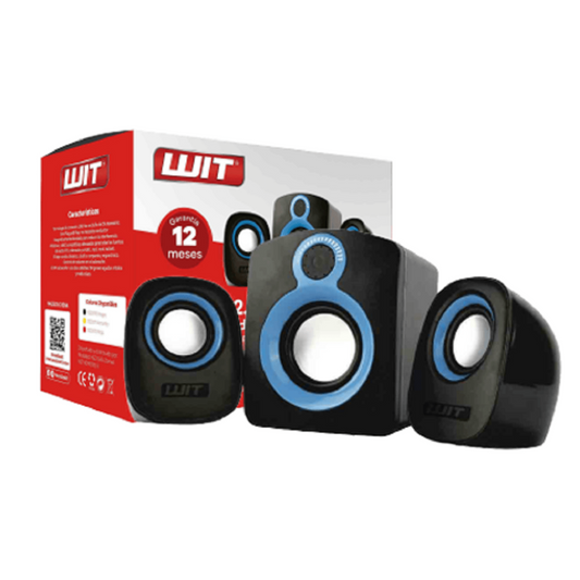 Parlante Para PC Stereo 3.1 Pw-2000 Wit